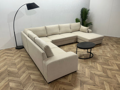!Showroommodel! Crème Suède Stoffen U Zetel