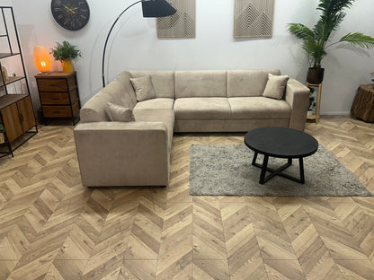 !Showroommodel! Crème Velvet Hoekzetel