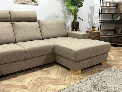 Beige U Zetel ~ Losse Rugkussens Met Afneembare Hoezen