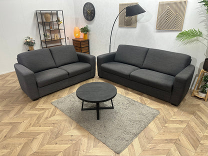 Antraciet Zetels Set ~ Vaste Kussens