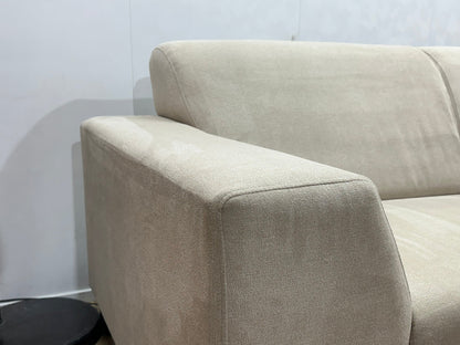 !Showroommodel! Crème Suède Stoffen Hoekzetel