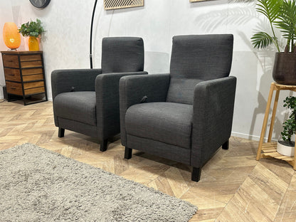 Antraciet Fauteuils ~ Verstelbare Rugleuningen