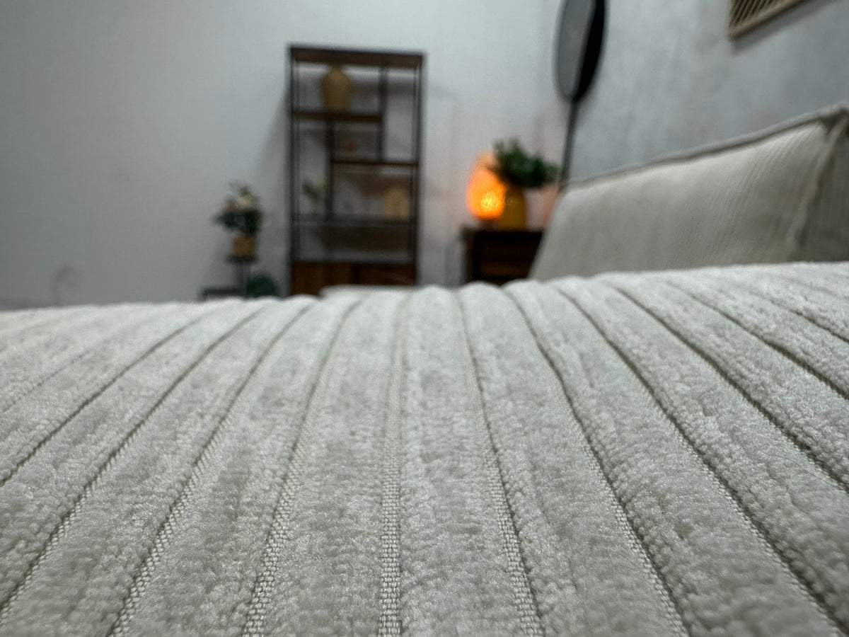 !Showroommodel! Witte 2.5-Zits Zetel ~ Slaapfunctie