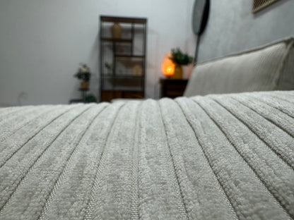 !Showroommodel! Witte 2.5-Zits Zetel ~ Slaapfunctie