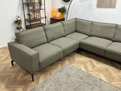 Grijze U Zetel ~ Losse Rugkussens Met Afneembare Hoezen