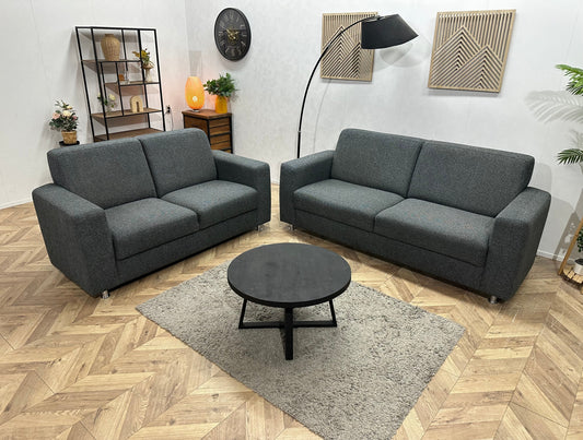 Antraciet Zetels Set ~ Vaste Kussens
