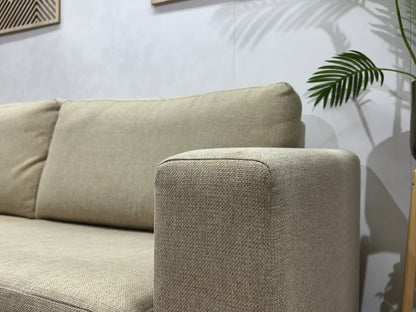 Trendhopper Beige 2.5-Zits Zetel ~ Losse Kussens Met Afneembare Hoezen