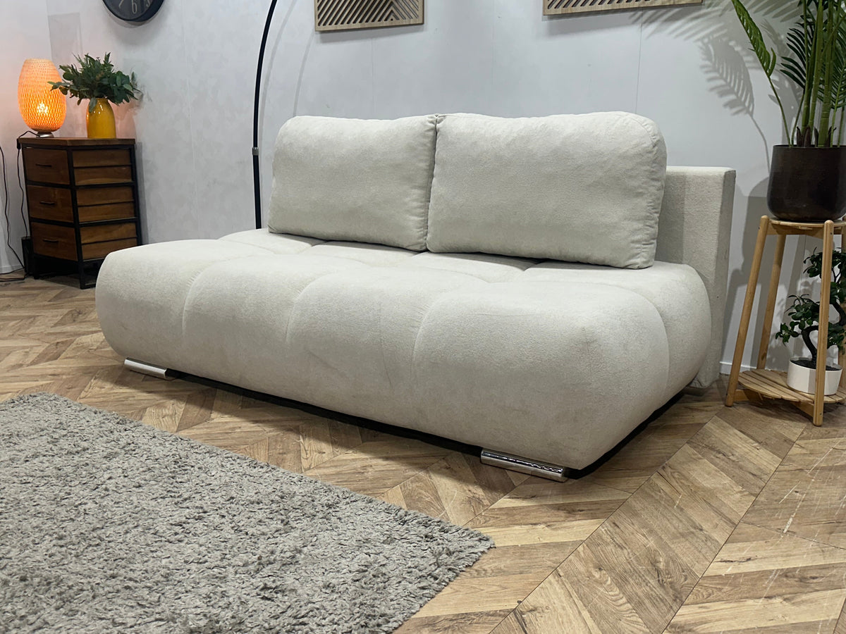 !Showroommodel! Witte Velvet 2.5-Zits Zetel