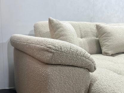 !Showroommodel! Witte/Crème Bouclé U Zetel