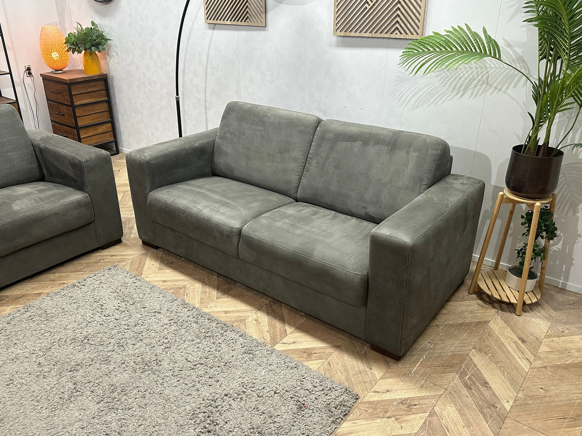 Antraciet Suède Stoffen Zetels Set ~ Nieuwstaat