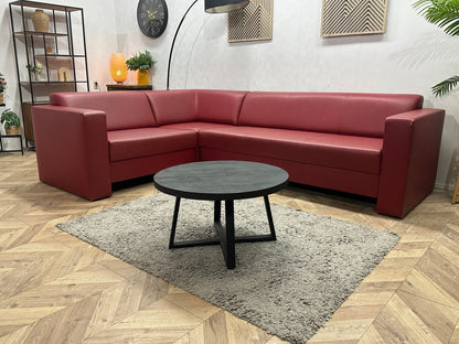 Rode Leather Look Hoekzetel ~ Inruilvoordeel