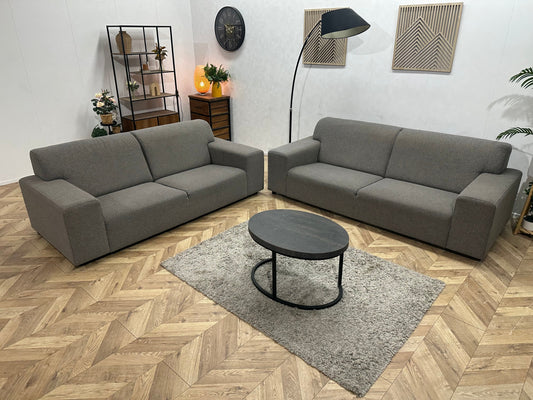 Grijze Zetels Set ~ Vaste Kussens