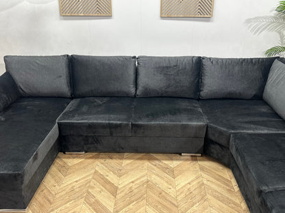 !Showroommodel! Zwarte Velvet U Zetel