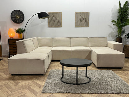 !Showroommodel! Crème Suède Stoffen U Zetel