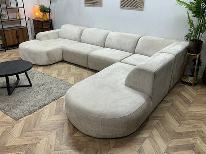 !Showroommodel! Crème Cremona Stoffen U Zetel