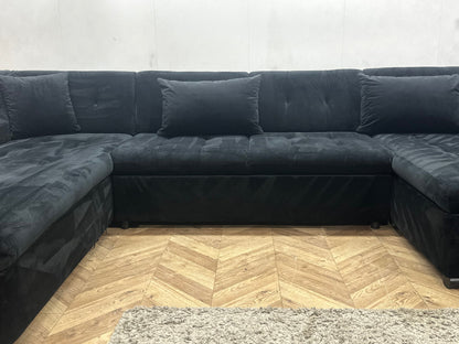 !Showroommodel! Zwarte Velvet U Zetel