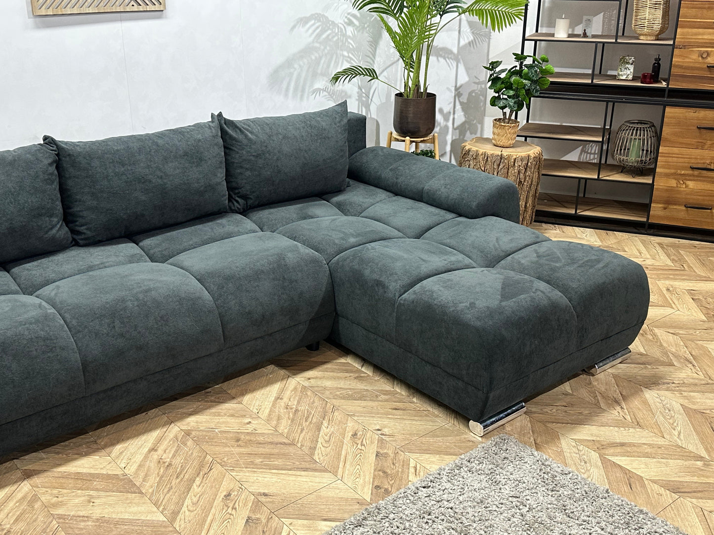 !Showroommodel! Antraciet Velvet U Zetel