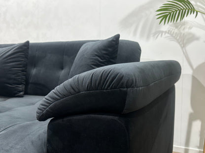 !Showroommodel! Zwarte Velvet U Zetel