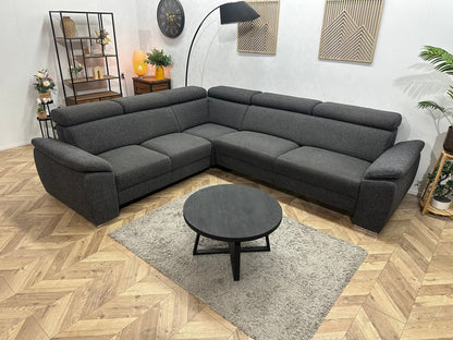 In.House Antraciet Hoekzetel ~ Verstelbare Arm/Hoofdsteunen