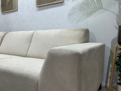 !Showroommodel! Crème Suède Stoffen Hoekzetel