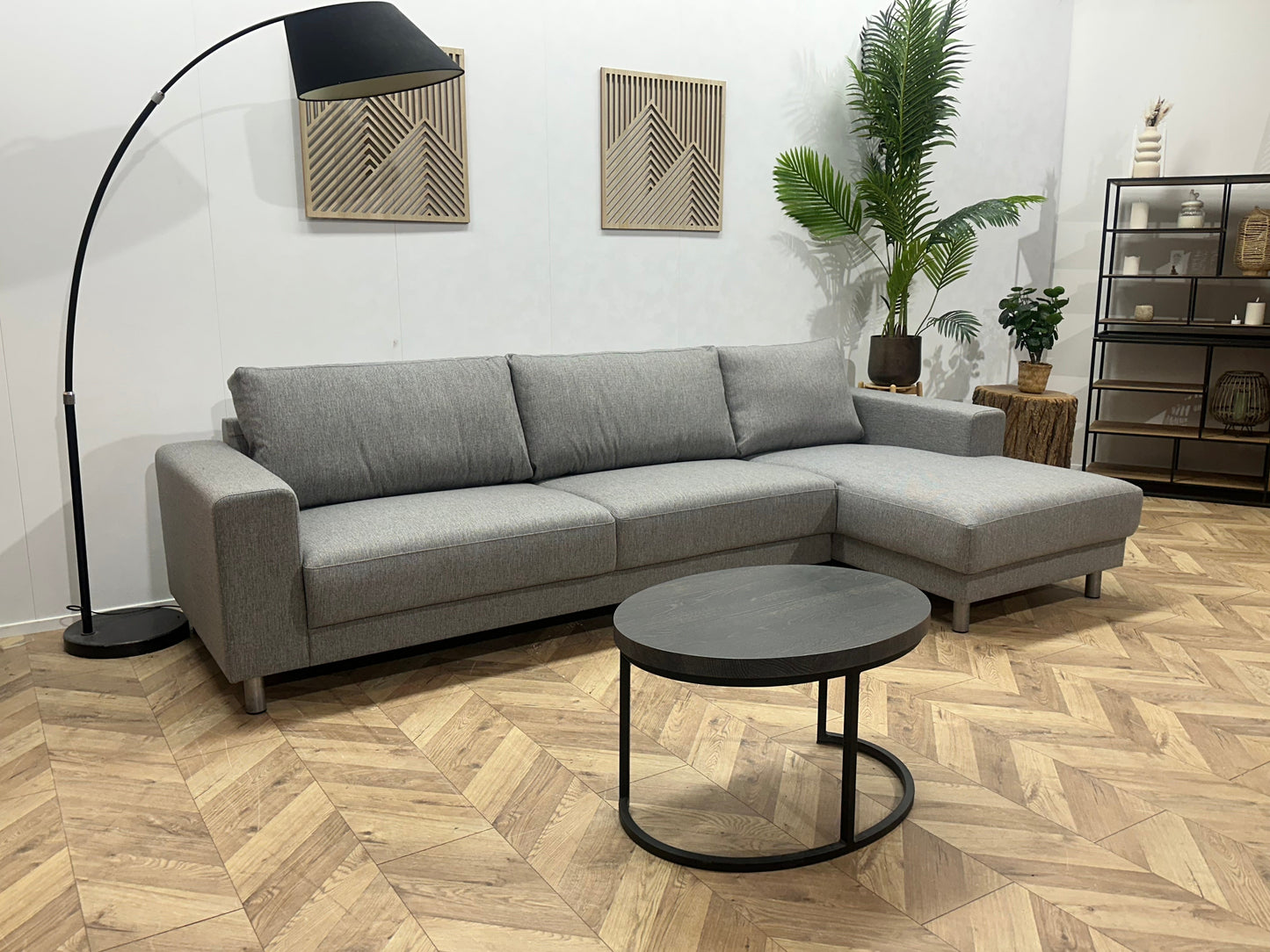 !Showroommodel! Licht Grijze Hoekzetel