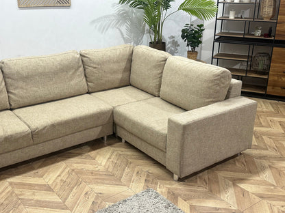 Beige U Zetel ~ Losse Kussens Met Afneembare Hoezen