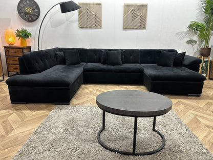 !Showroommodel! Zwarte Velvet U Zetel