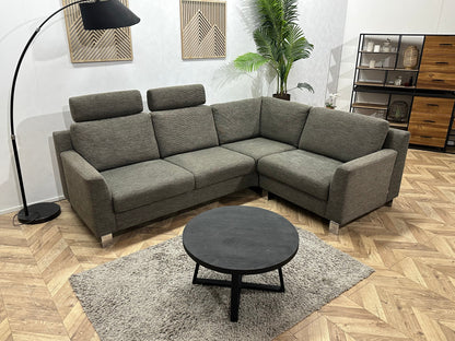 Topform Antraciet Hoekzetel ~ Losse Rugkussens Met Afneembare Hoezen