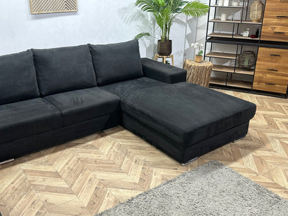 Zwarte U Zetel ~ Losse Rugkussens Met Afneembare Hoezen