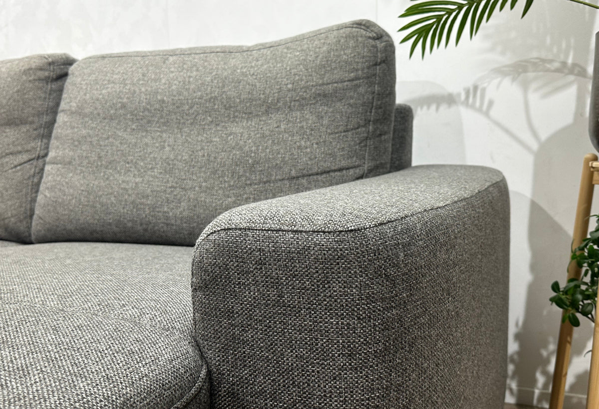 Antraciet Hoekzetel ~ Losse Rugkussens Met Afneembare Hoezen