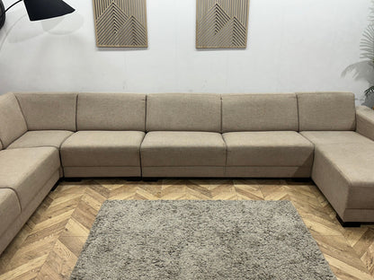 Beige Ruime U Zetel ~ Vaste Kussens