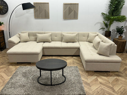 !Showroommodel! Witte Bouclé U Zetel