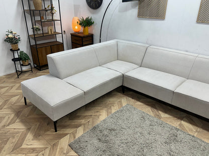 By Sidde Licht Grijze Hoekzetel Inc Hocker ~ Vaste Kussens
