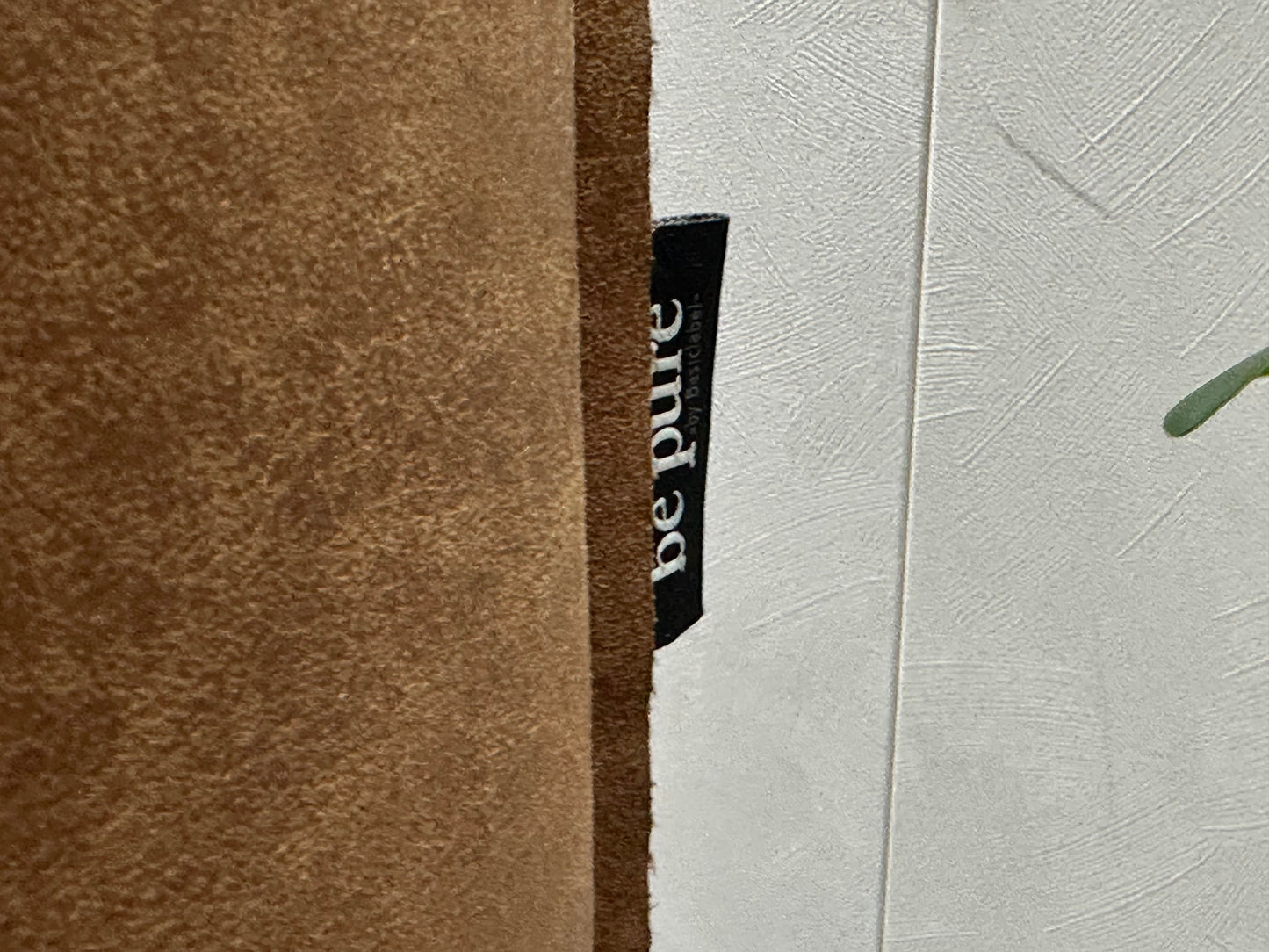 Be Pure Cognac Bruine Suede Stoffen Zetels Set ~ Losse Kussens Met Afneembare Hoezen
