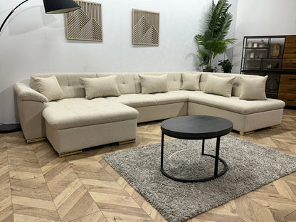 !Showroommodel! Witte Bouclé U Zetel