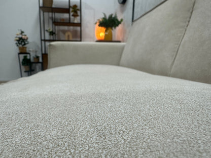 !Showroommodel! Crème Suède Stoffen Hoekzetel