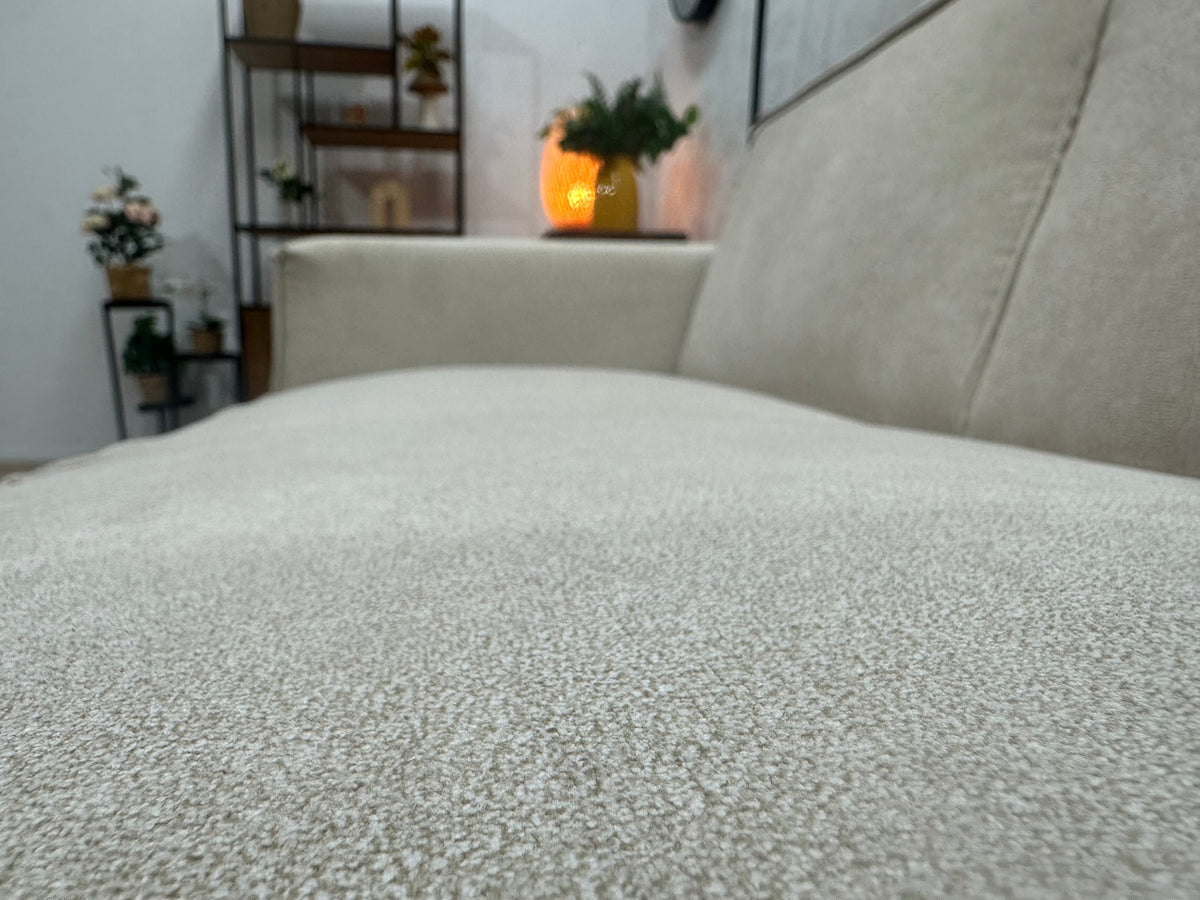 !Showroommodel! Crème Suède Stoffen Hoekzetel