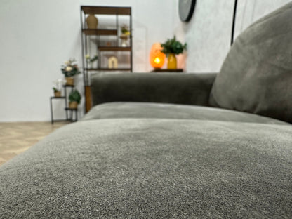 Antraciet Suède Stoffen 2.5-Zits Zetel ~ Relaxfunctie