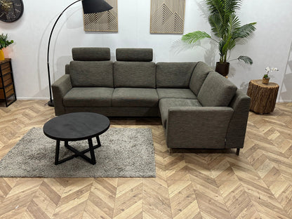 Topform Antraciet Hoekzetel ~ Losse Rugkussens Met Afneembare Hoezen