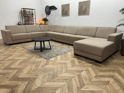 Beige Ruime U Zetel ~ Vaste Kussens