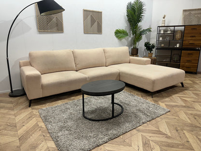 !Showroommodel! Crème Bouclé Hoekzetel