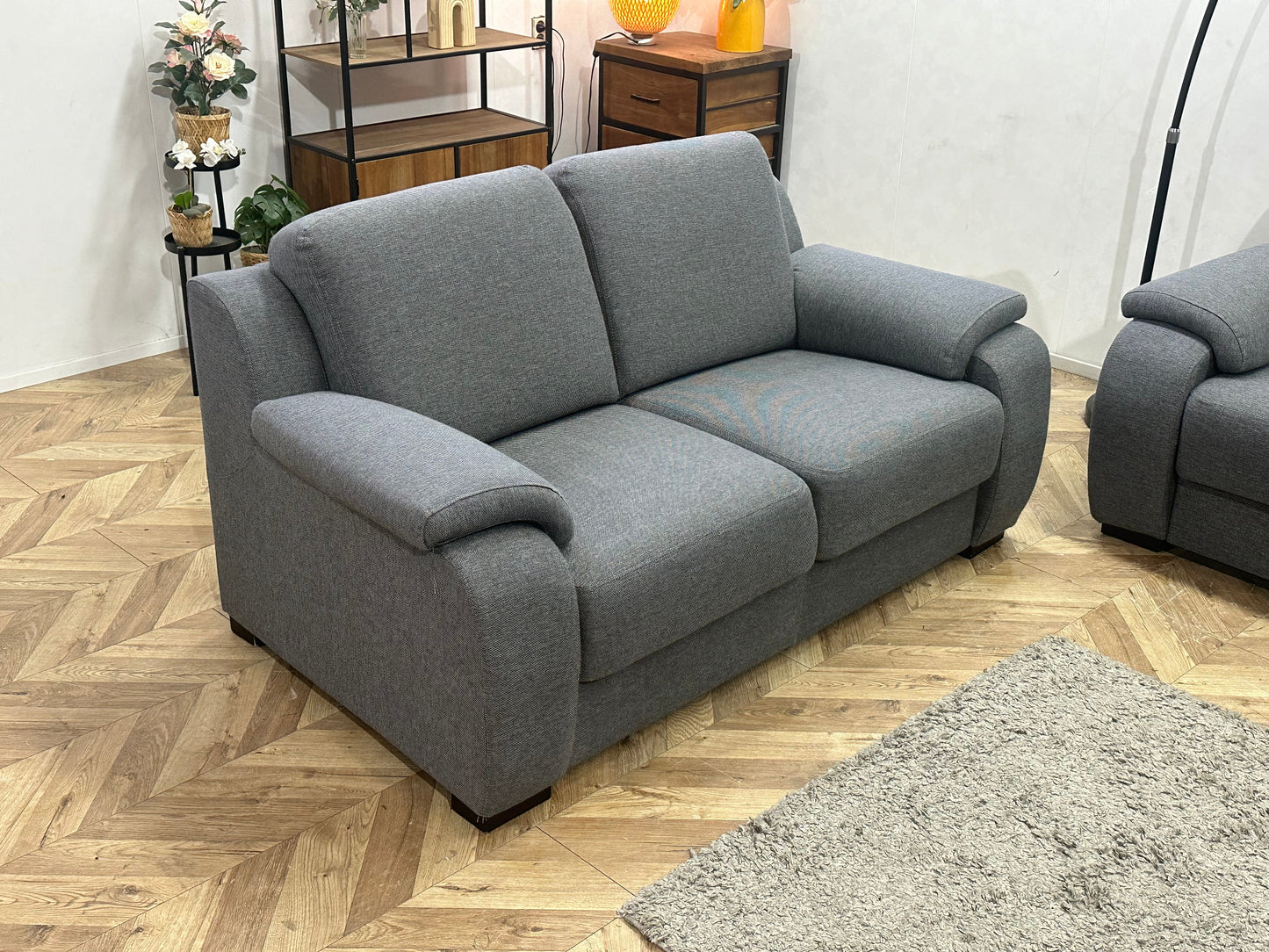 Grijze Zetels Set ~ Vaste Kussens
