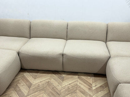 !Showroommodel! Beige Bouclé U Zetel