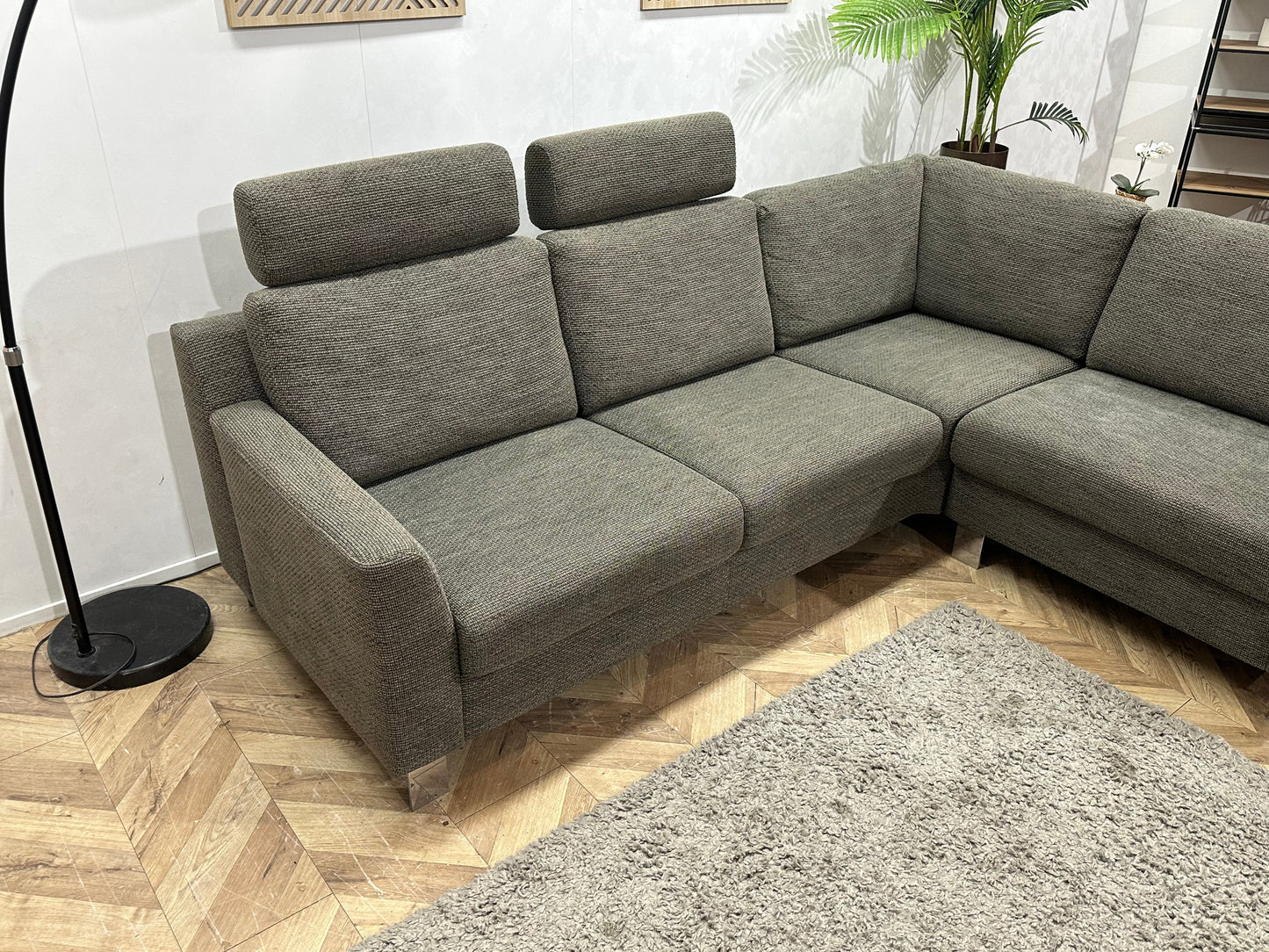 Topform Antraciet Hoekzetel ~ Losse Rugkussens Met Afneembare Hoezen