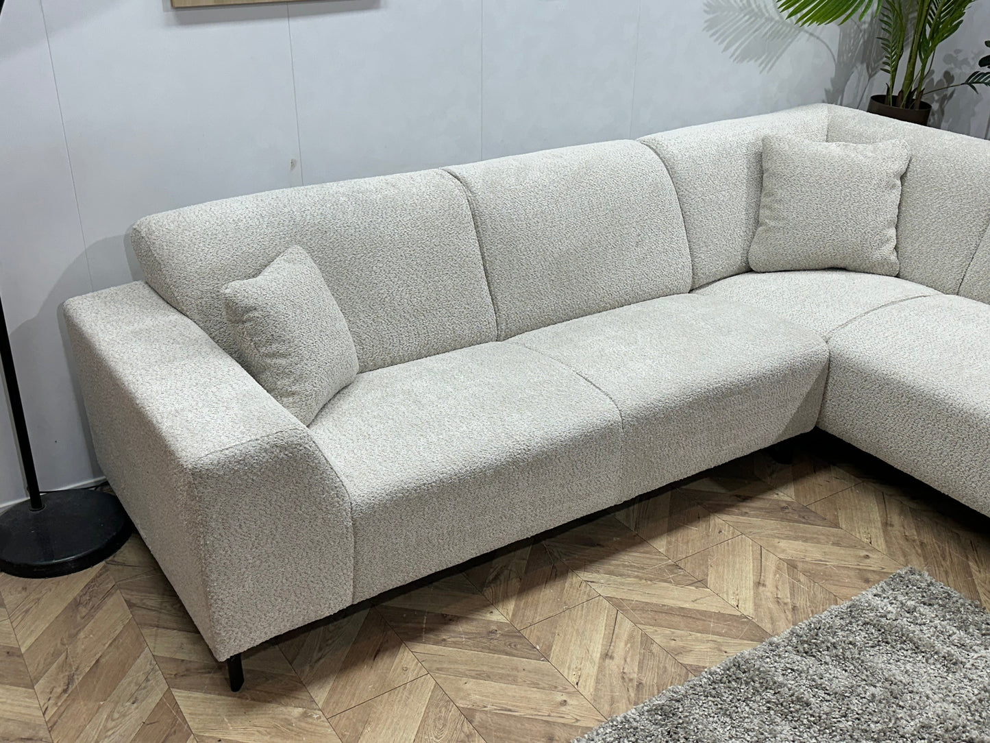 !Showroommodel! Crème Boucle Hoekzetel