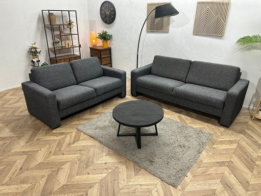 Antraciet Zetels Set ~ Vaste Kussens