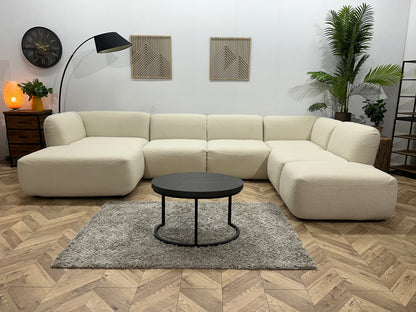 !Showroommodel! Witte Bouclé U Zetel