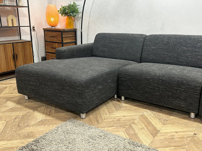 Antraciet U Zetel ~ Vaste Kussens