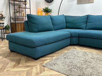 Blauwe Hoekzetel ~ Losse Kussens Met Afneembare Hoezen