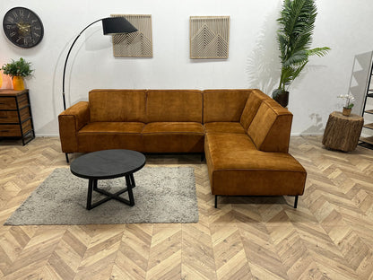 Cognac Bruine Velvet Hoekzetel ~ Vaste Kussens